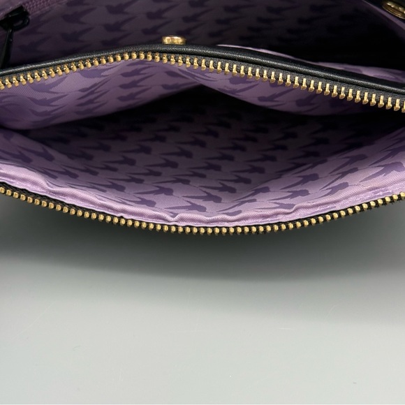 EUC Lo & Sons Pearl Convertible Crossbody Purse, in Black Nappa Leather - Picture 9 of 16